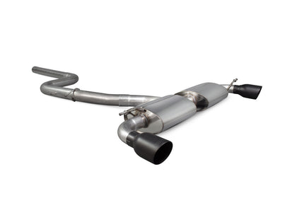 Scorpion cat-back udstødning til VW Scirocco R – ikke-resoneret, Daytona Ceramic, set skråt bagfra
