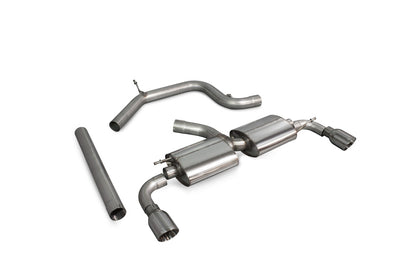 Scorpion cat-back udstødning til VW Scirocco R – ikke-resoneret, Daytona, kit_top