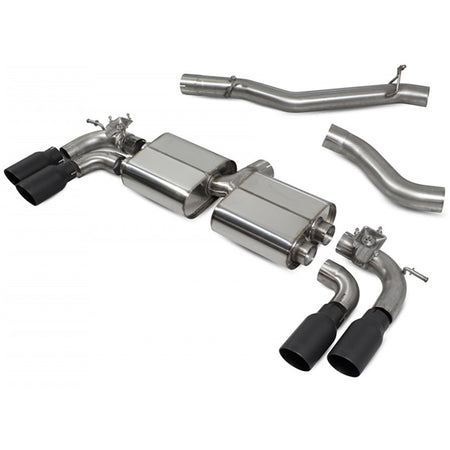 Scorpion Non-Resonated Cat-Back System With Electronic Valves - VW MK7 Golf R (Pre Facelift) - Daytona Ceramic