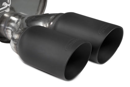 Scorpion cat-back udstødning til VW Polo GTI 6C – ikke-resoneret, Daytona (Twin) Ceramic, endrør tæt på