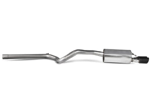 Scorpion cat-back udstødning til VW Polo GTI 6C – ikke-resoneret, Daytona (Twin) Ceramic, set fra siden