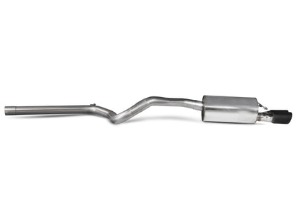 Scorpion cat-back udstødning til VW Polo GTI 6C – ikke-resoneret, Daytona (Twin) Ceramic, set fra siden