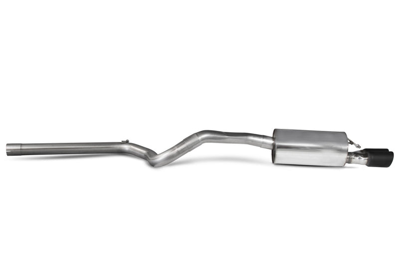 Scorpion cat-back udstødning til VW Polo GTI 6C – ikke-resoneret, Daytona (Twin) Ceramic, set fra siden