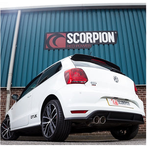 Scorpion Non-Resonated Cat Back System - VW Polo GTI 6C - Daytona (Twin)