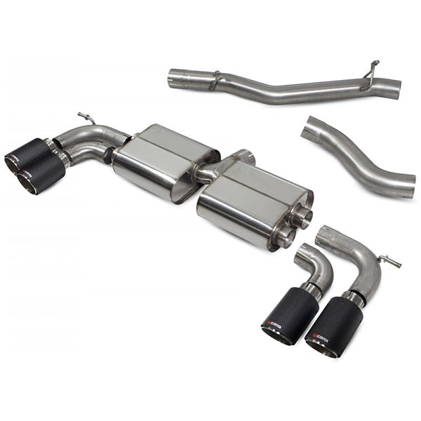 Scorpion Non-Resonated Cat/GPF Back System Non Valved - VW MK7.5 Golf R - Ascari