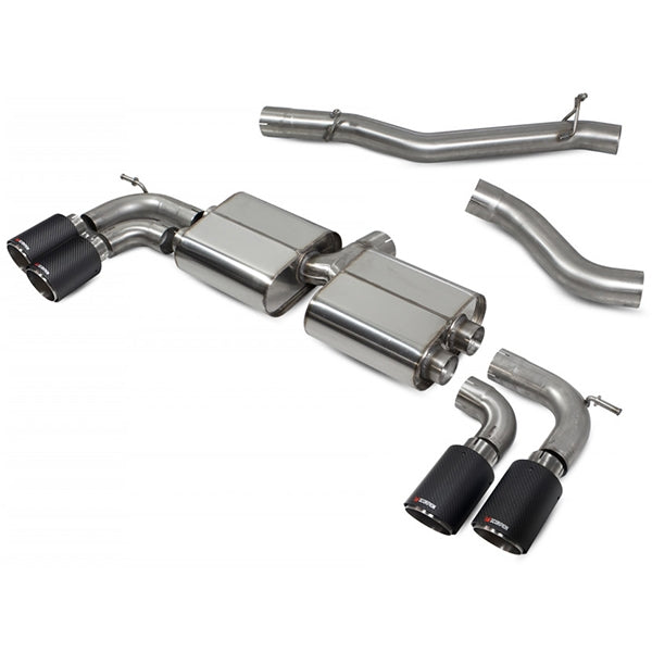 Scorpion Non-Resonated Cat/GPF Back System Non Valved - VW MK7.5 Golf R - Ascari