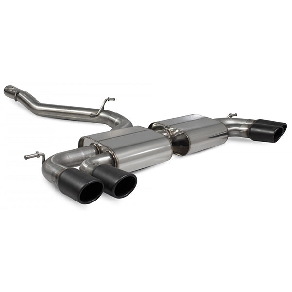 Scorpion Non-Resonated Cat/GPF Back System Non Valved - VW MK7.5 Golf R - Monaco Ceramic