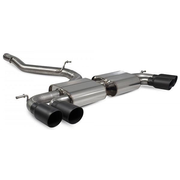 Scorpion Non-Resonated Cat/GPF Back System Non Valved - VW MK7.5 Golf R - Daytona Ceramic