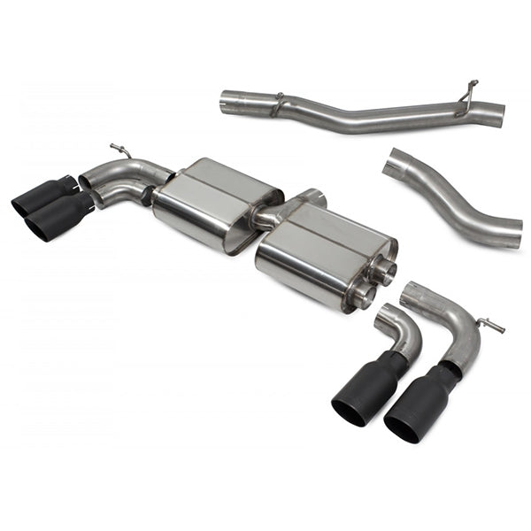 Scorpion Non-Resonated Cat/GPF Back System Non Valved - VW MK7.5 Golf R - Daytona Ceramic