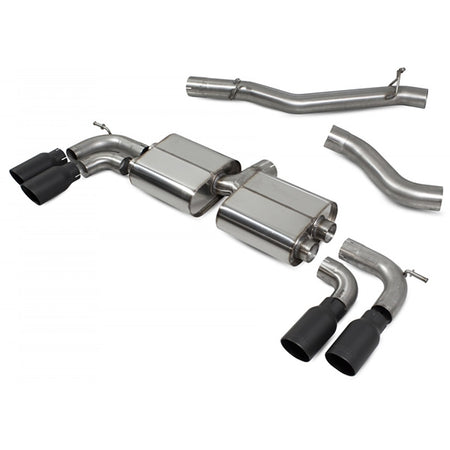 Scorpion Non-Resonated Cat/GPF Back System Non Valved - VW MK7.5 Golf R - Daytona Ceramic