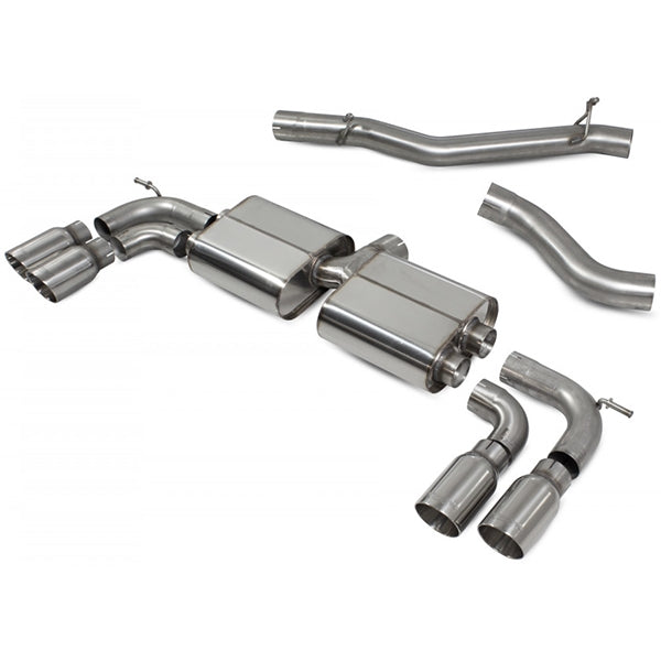 Scorpion Non-Resonated Cat/GPF Back System Non Valved - VW MK7.5 Golf R - Daytona