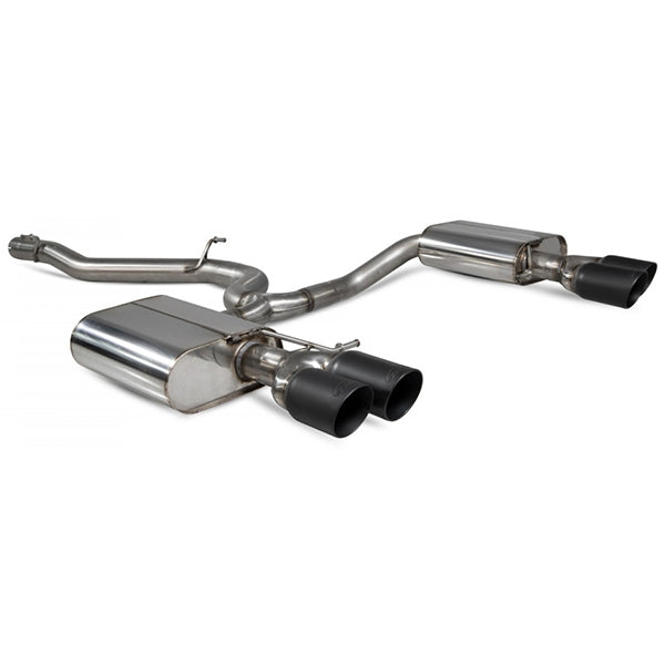 Scorpion Non Resonated Cat-Back System - VW MK7.5 Golf Estate R - Daytona (Quad) Ceramic
