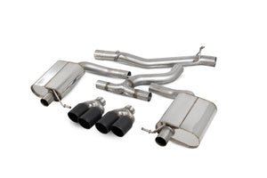 Scorpion cat-back udstødning til VW MK7.5 Golf Estate R, Daytona (quad) Ceramic, kit_top