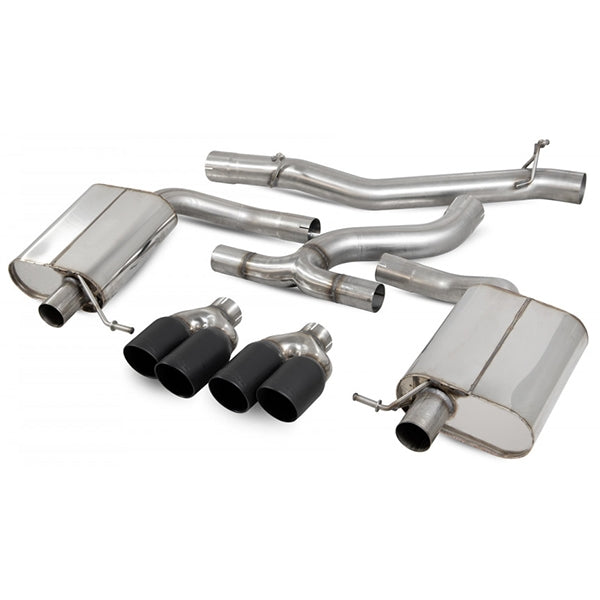Scorpion Non Resonated Cat-Back System - VW MK7.5 Golf Estate R - Daytona (Quad) Ceramic