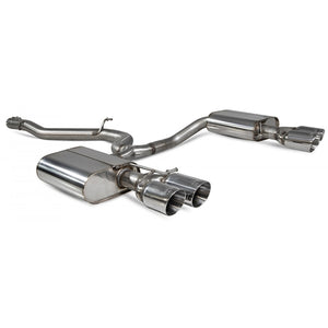Scorpion Non Resonated Cat-Back System - VW MK7.5 Golf Estate R - Daytona (Quad)