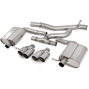Scorpion Non Resonated Cat-Back System - VW MK7.5 Golf Estate R - Daytona (Quad)