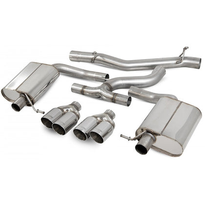 Scorpion Non Resonated Cat-Back System - VW MK7.5 Golf Estate R - Daytona (Quad)