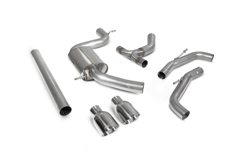 Scorpion GPF-back udstødning til VW MK8 Golf GTI – ikke-resoneret, Daytona, kit_top