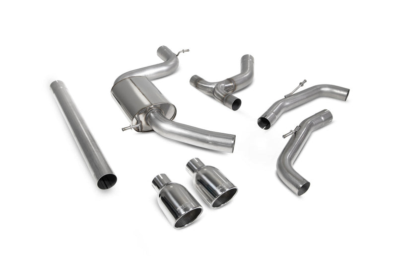Scorpion GPF-back udstødning til VW MK8 Golf GTI – ikke-resoneret, Indy, kit_top