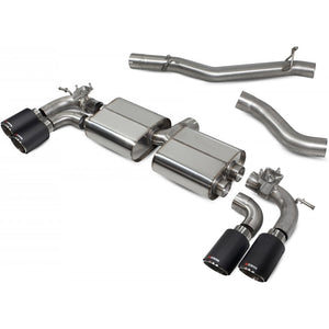 Scorpion Non-Res Cat/GPF Back System with Electronic Valves - VW MK8 Golf R - Ascari
