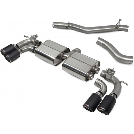 Scorpion Non-Res Cat/GPF Back System with Electronic Valves - VW MK8 Golf R - Ascari