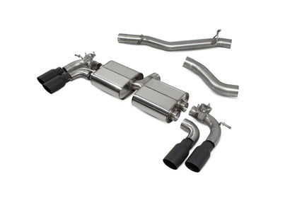 Scorpion GPF-back udstødning til VW MK8 Golf R med ventiler, Daytona Ceramic, kit_top
