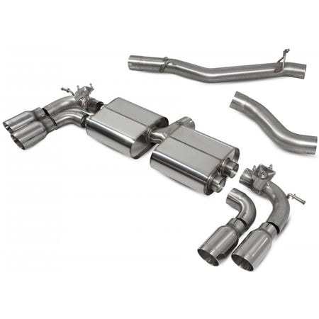 Scorpion Non-Res Cat/GPF Back System with Electronic Valves - VW MK8 Golf R - Daytona