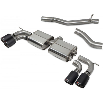 Scorpion Non-Res Cat/GPF Back System Non Valved - VW MK8 Golf R - Ascari