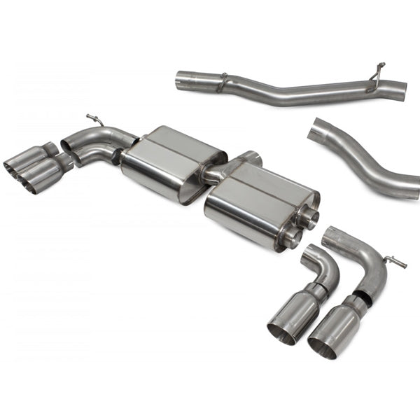 Scorpion Non-Res Cat/GPF Back System Non Valved - VW MK8 Golf R - Daytona