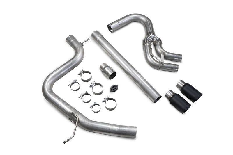 Scorpion cat-back udstødning til VW Golf MK7 GTD – ikke-resoneret, Daytona (Twin), kit_top