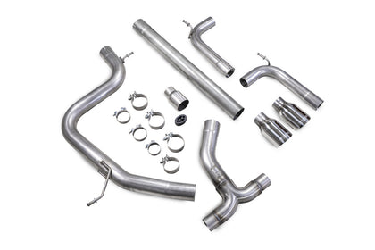 Scorpion cat-back udstødning til VW Golf MK7 GTD – ikke-resoneret, Daytona (Twin) Ceramic, kit_top
