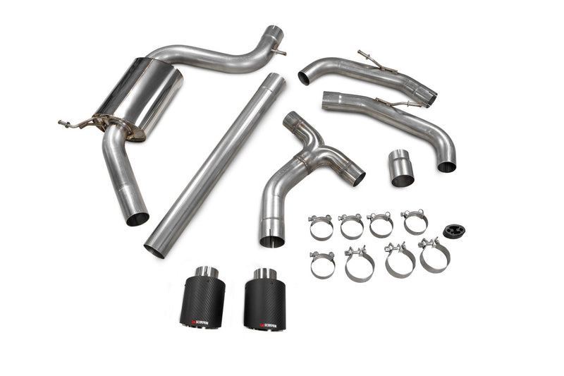 Scorpion GPF-back udstødning til VW MK8 Golf GTI Clubsport, Ascari, kit_top