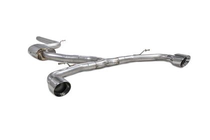 Scorpion GPF-back udstødning til VW MK8 Golf GTI Clubsport, Daytona, set skråt bagfra