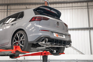 Scorpion GPF-back udstødning til VW MK8 Golf GTI Clubsport, Daytona, set fra siden