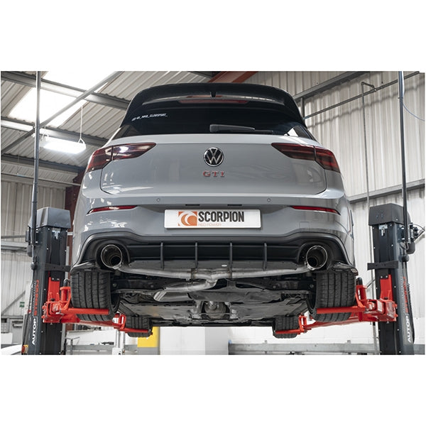 Scorpion Non-Resonated Predator GPF-Back System - VW MK8 Golf GTI Clubsport - Daytona