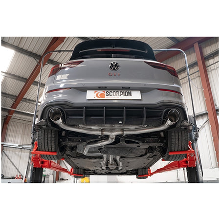 Scorpion Non-Resonated Predator GPF-Back System - VW MK8 Golf GTI Clubsport - Daytona