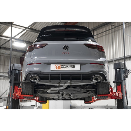 Scorpion Non-Resonated Predator GPF-Back System - VW MK8 Golf GTI Clubsport - EVO