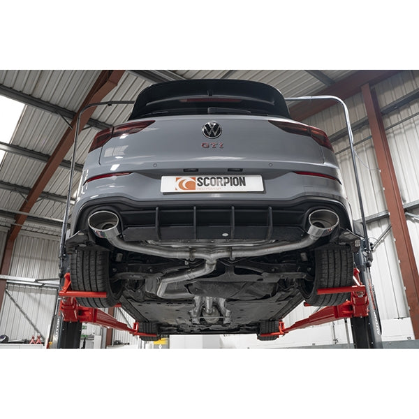 Scorpion Non-Resonated Predator GPF-Back System - VW MK8 Golf GTI Clubsport - EVO