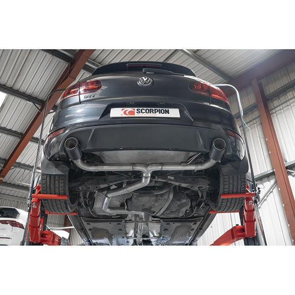 Scorpion Non-Resonated Predator Cat-Back System - VW MK6 Golf GTI - Ascari