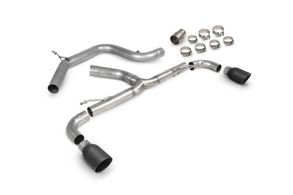 Scorpion cat-back udstødning til VW MK6 Golf GTI – ikke-resoneret, Daytona Ceramic, kit_top