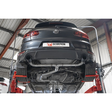 Scorpion Non-Resonated Predator Cat-Back System - VW MK6 Golf GTI - Daytona Ceramic