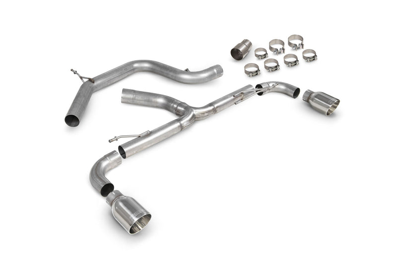 Scorpion cat-back udstødning til VW MK6 Golf GTI – ikke-resoneret, Daytona, kit_top
