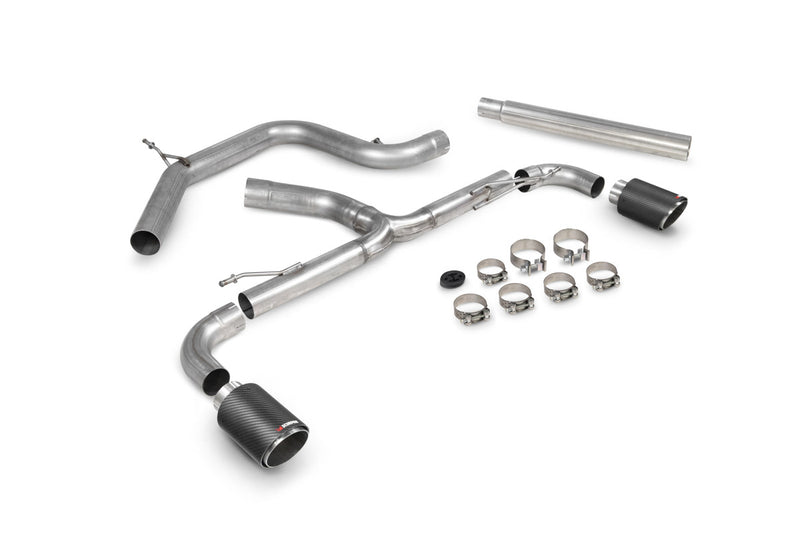 Scorpion cat-back udstødning til VW Scirocco R – ikke-resoneret, Ascari, kit_top