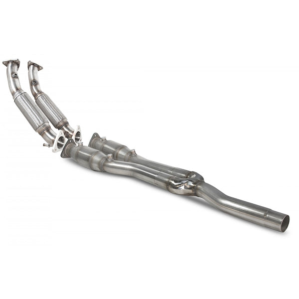 Scorpion Twin High Flow Sports Catalyst - VW MK5 Golf R32