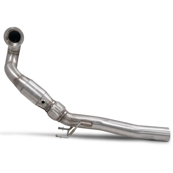 Scorpion downpipe med sportskatalysator, set fra siden