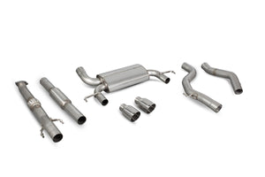 Scorpion cat-back udstødning til Opel Corsa E VXR – resoneret, Daytona (Twin), kit_top