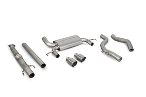Scorpion cat-back udstødning til Opel Corsa E VXR – ikke-resoneret, Daytona (Twin), kit_top