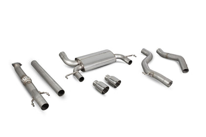 Scorpion cat-back udstødning til Opel Corsa E VXR – ikke-resoneret, Daytona (Twin), kit_top