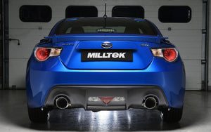 Milltek cat-back udstødning til Subaru BRZ 2.0-liter, resoneret, polerede tips – billede 5