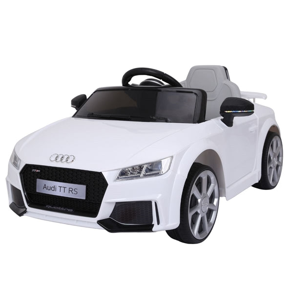 Audi TT RS 12V Elbil til børn - Hvid - 3 års garanti